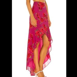 Revolve LPA Amali skirt in Raquel Floral